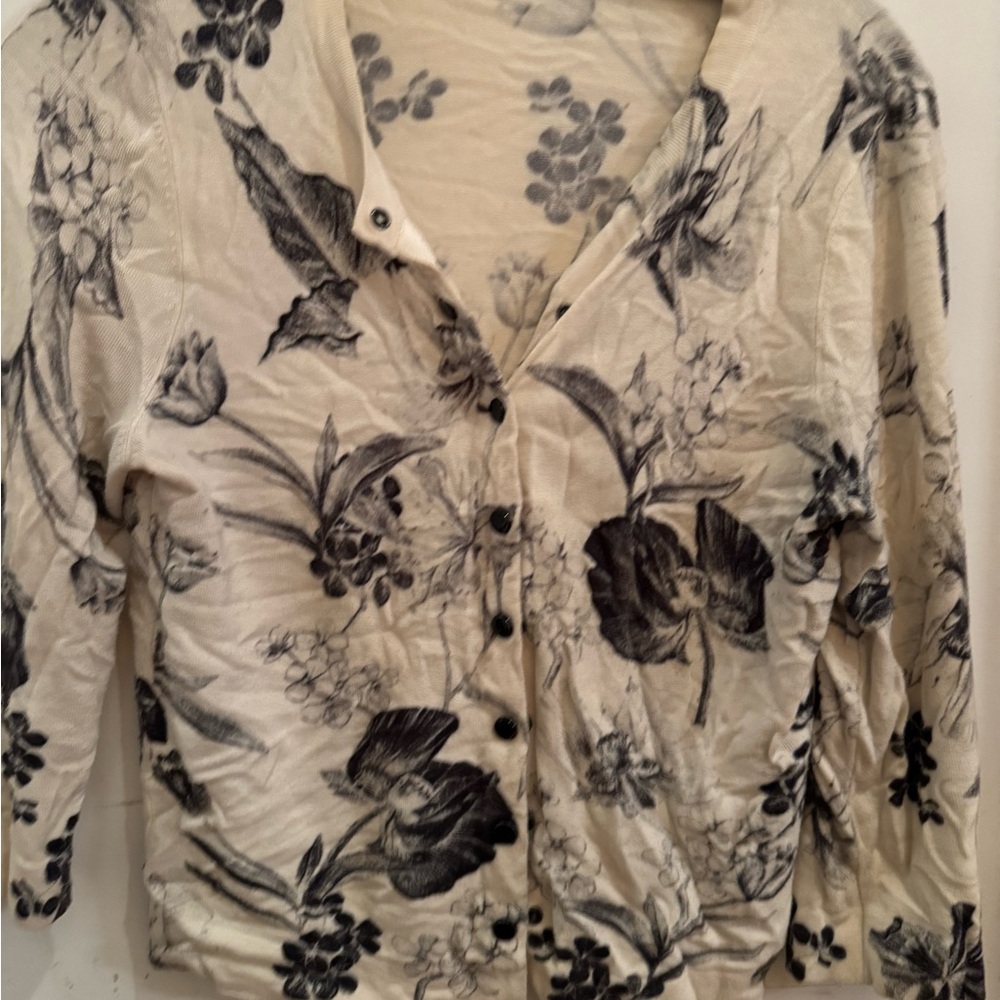 Floral Print Women's Cardigan